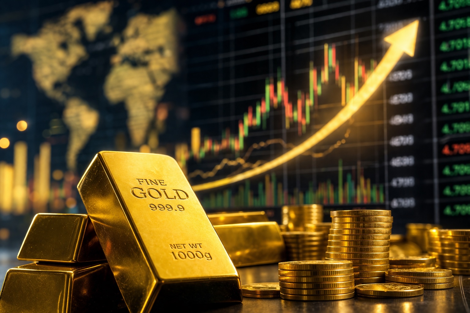 Au-dessus de 4 700 $, l'or oscille entre soutien géopolitique et frein monétaire de la Fed