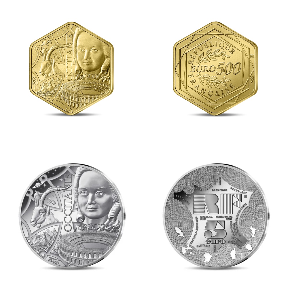 Monnaie de Paris : nouvelle collection de pièces Occitanie en or et argent