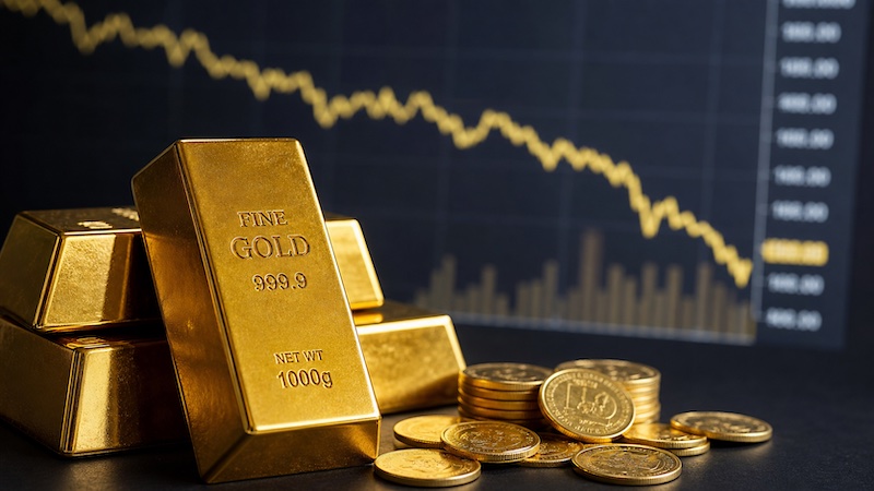 L’or recule à nouveau et le marché rattrapé par le retour des tensions inflationnistes